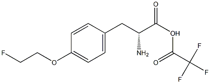 (2R)-O-(2'-FLUOROETHYL)-D-TYROSINE, TRIFLUOROACETATE 结构式