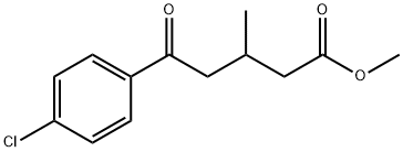 METHYL 5-(4-CHLOROPHENYL)-3-METHYL-5-OXOVALERATE 结构式