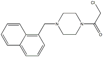 1-(CHLOROACETYL)-4-(1-NAPHTHYLMETHYL)PIPERAZINE 结构式