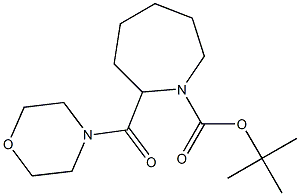 1-BOC-2-(MORPHOLINE-4-CARBONYL)AZEPANE 结构式
