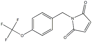 1-(4-TRIFLUOROMETHOXY-BENZYL)-PYRROLE-2,5-DIONE 结构式