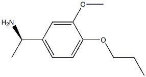 (1R)-1-(3-METHOXY-4-PROPOXYPHENYL)ETHYLAMINE 结构式