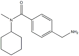 4-(AMINOMETHYL)-N-CYCLOHEXYL-N-METHYLBENZAMIDE 结构式