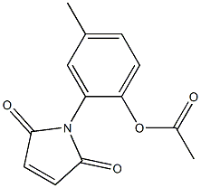 2-(2,5-DIOXO-2,5-DIHYDRO-1H-PYRROL-1-YL)-4-METHYLPHENYL ACETATE 结构式