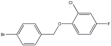 4-BROMOBENZYL-(2-CHLORO-4-FLUOROPHENYL)ETHER 结构式