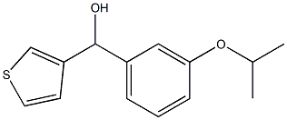 3-ISOPROPOXYPHENYL-(3-THIENYL)METHANOL 结构式