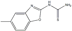 N-(5-METHYL-1,3-BENZOXAZOL-2-YL)THIOUREA 结构式