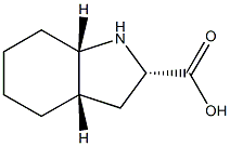 (2S,3AS,7AS)-OCTAHYDROINDOLE-2-CARBOXYLIC ACID 结构式