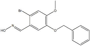 5-BENZYLOXY-2-BROMO-4-METHOXYBENZALDEHYDE OXIME 结构式