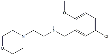 N-(5-CHLORO-2-METHOXYBENZYL)-2-MORPHOLIN-4-YLETHANAMINE 结构式