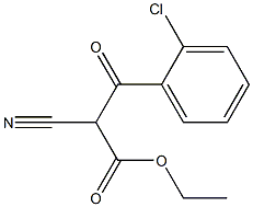 3-(2-CHLORO-PHENYL)-2-CYANO-3-OXO-PROPIONIC ACID ETHYL ESTER 结构式