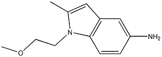 1-(2-METHOXY-ETHYL)-2-METHYL-1H-INDOL-5-YLAMINE 结构式