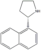 (2S)-2-NAPHTHYLPYRROLIDINE 结构式