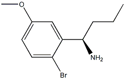 (1R)-1-(2-BROMO-5-METHOXYPHENYL)BUTYLAMINE 结构式
