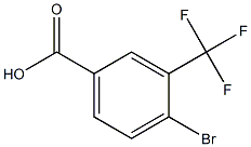 3-三氟甲基-4-溴苯甲酸 结构式