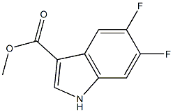 5,6-DIFLUORO-3-INDOLECARBOXYLIC ACID METHYL ESTER 结构式