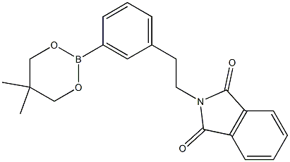2-[2-[3-(5,5-DIMETHYL-1,3,2-DIOXABORINAN-2-YL)PHENYL]ETHYL]-1H-ISOINDOLE-1,3(2H)-DIONE 结构式