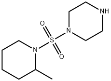1-[(2-METHYLPIPERIDIN-1-YL)SULFONYL]PIPERAZINE 结构式