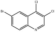 6-BROMO-3,4-DICHLOROQUINOLINE 结构式