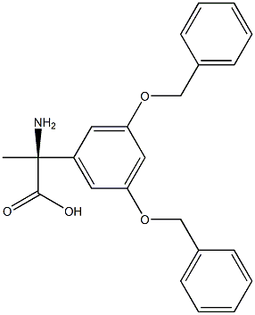 (2S)-2-AMINO-2-[3,5-BIS(PHENYLMETHOXY)PHENYL]PROPANOIC ACID 结构式