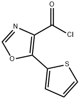 5-Thien-2-yl-1,3-oxazole-4-carbonyl chloride 结构式