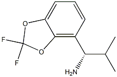 (1S)-1-(2,2-Difluorobenzo[d]1,3-dioxolen-4-yl)-2-methylpropylamine 结构式