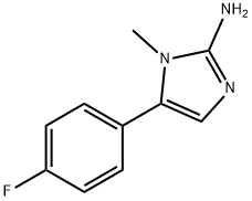 5-(4-FLUORO-PHENYL)-1-METHYL-1H-IMIDAZOL-2-YLAMINE 结构式