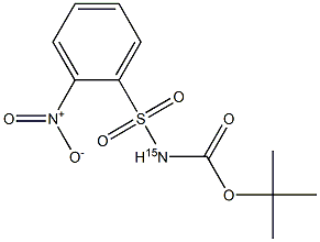 N-BOC-O-NITROBENZENE(15N)SULFONAMIDE 结构式