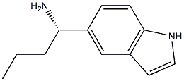 (1S)-1-INDOL-5-YLBUTYLAMINE 结构式
