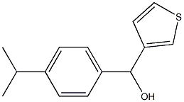 4-ISOPROPYLPHENYL-(3-THIENYL)METHANOL 结构式
