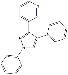 3-(1,4-DIPHENYL-1H-PYRAZOL-3-YL)PYRIDINE 结构式