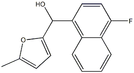 4-FLUORO-1-NAPHTHYL-(5-METHYL-2-FURYL)METHANOL 结构式