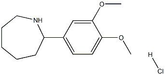 2-(3,4-DIMETHOXYPHENYL)AZEPANE HYDROCHLORIDE 结构式