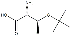 (S)-2-AMINO-3-(S-T-BUTYLTHIO)BUTANOIC ACID 结构式