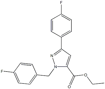 ETHYL 1-(4-FLUOROBENZYL)-3-(4-FLUOROPHENYL)-1H-PYRAZOLE-5-CARBOXYLATE 结构式