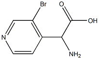 AMINO-(3-BROMO-PYRIDIN-4-YL)-ACETIC ACID 结构式