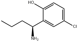 2-((1S)-1-Aminobutyl)-4-chlorophenol 结构式