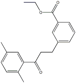3-(3-CARBOETHOXYPHENYL)-2',5'-DIMETHYLPROPIOPHENONE 结构式