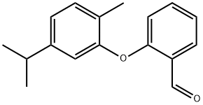 2-(5-异丙基-2-甲基苯氧基)苯甲醛 结构式