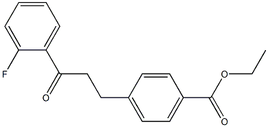 3-(4-CARBOETHOXYPHENYL)-2'-FLUOROPROPIOPHENONE 结构式