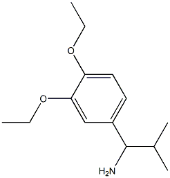 1-(3,4-DIETHOXYPHENYL)-2-METHYLPROPAN-1-AMINE 结构式