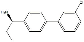 (1R)-1-[4-(3-Chlorophenyl)phenyl]propylamine 结构式