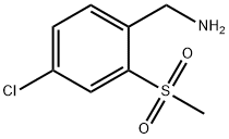 4-氯-2-甲磺酰基苄胺 结构式