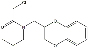 2-CHLORO-N-(2,3-DIHYDRO-1,4-BENZODIOXIN-2-YLMETHYL)-N-PROPYLACETAMIDE 结构式