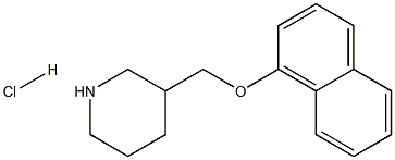 3-[(1-NAPHTHYLOXY)METHYL]PIPERIDINEHYDROCHLORIDE 结构式