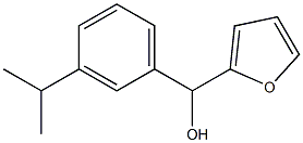 2-Furyl-(3-isopropylphenyl)methanol 结构式