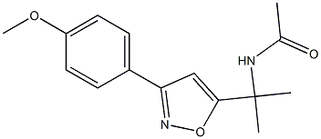 Acetamide, N-[1-[3-(4-methoxyphenyl)-5-isoxazolyl]-1-methylethyl]- 结构式