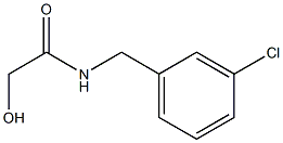 N-(3-CHLOROBENZYL)-2-HYDROXYACETAMIDE 结构式