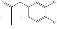 3-(3,4-DICHLOROPHENYL)-1,1,1-TRIFLUORO-2-PROPANONE 结构式