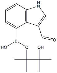 3-FORMYLINDOLE-4-BORONIC ACID PINACOL ESTER 结构式